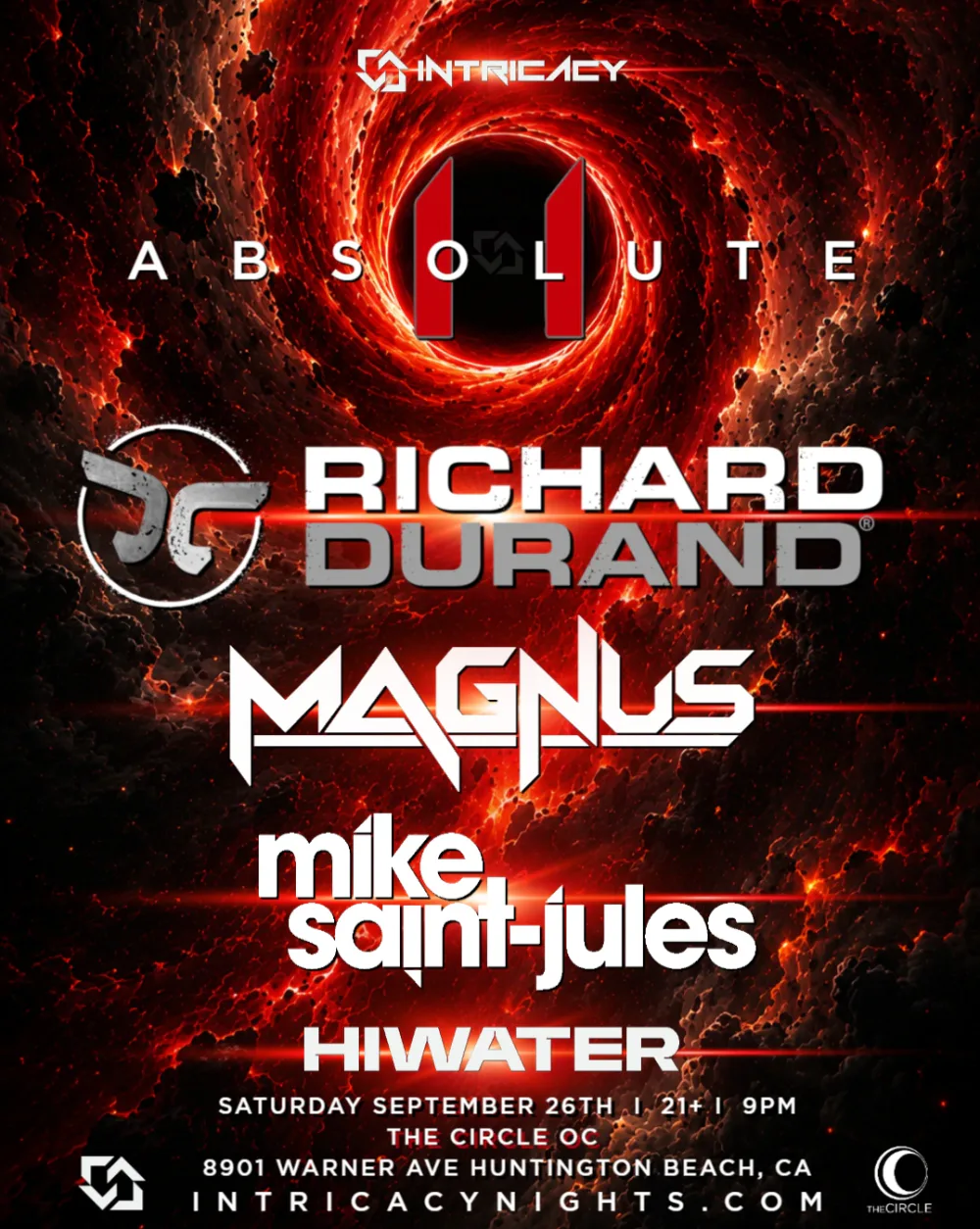 IntricacyAbsolute XI — event flyer