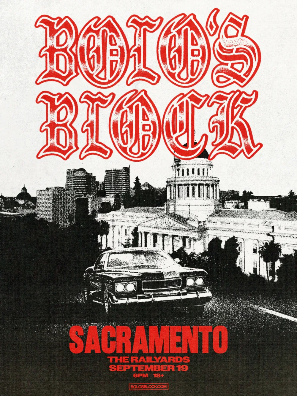 BOLO'S BLOCK — event flyer
