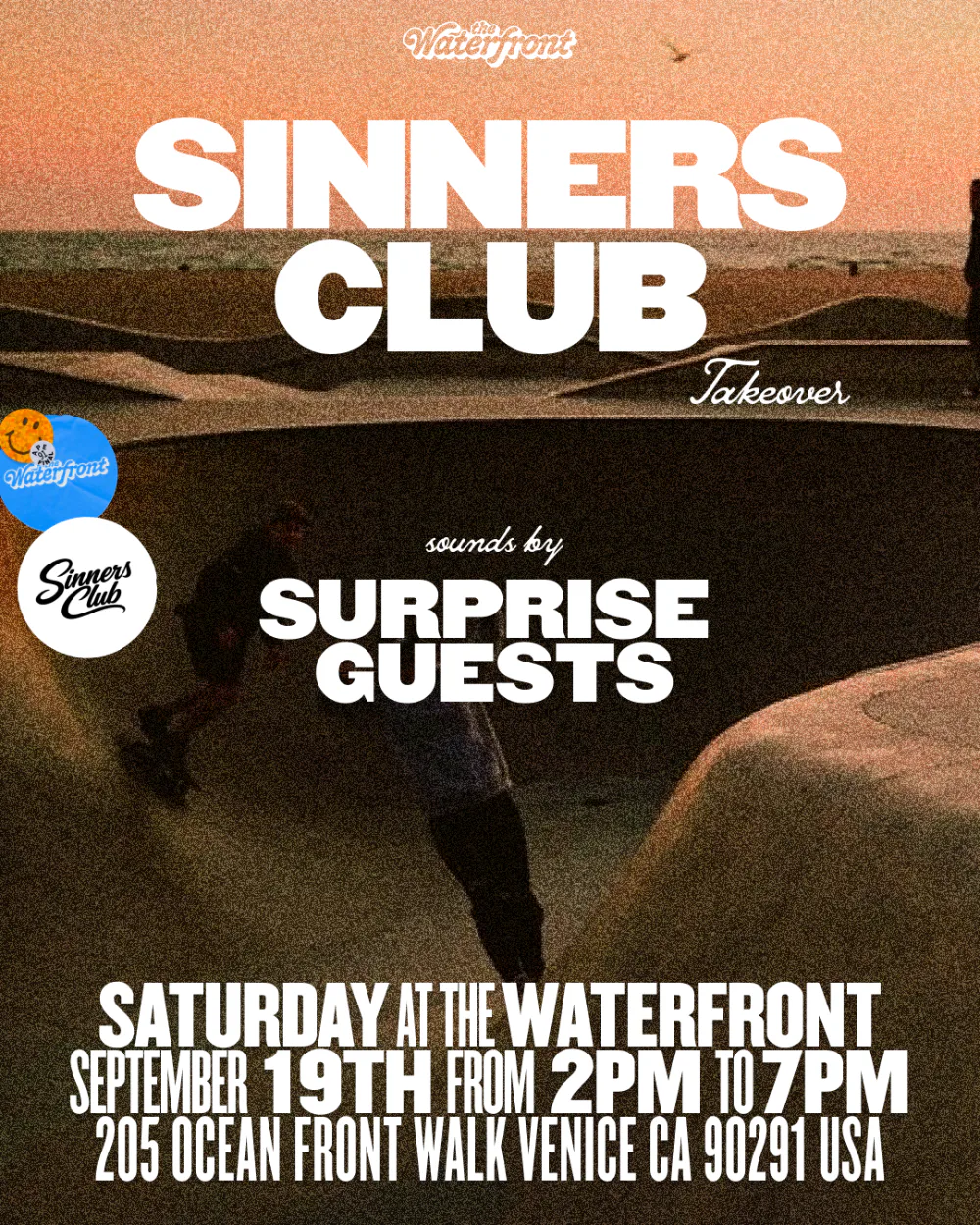 Sinners Club Takeover — event flyer