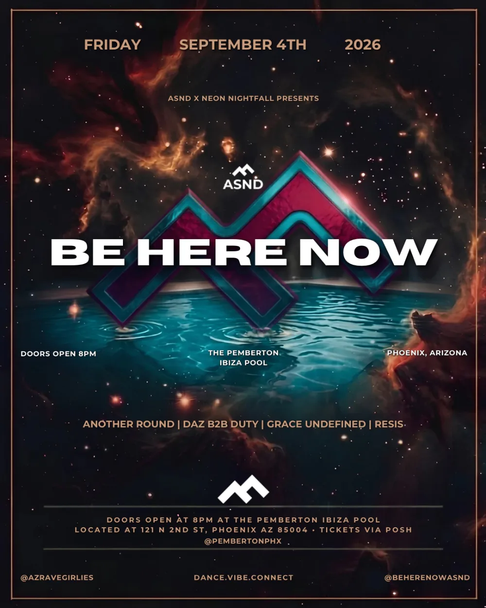 Be Here Now - The Pemberton Ibiza Pool — event flyer