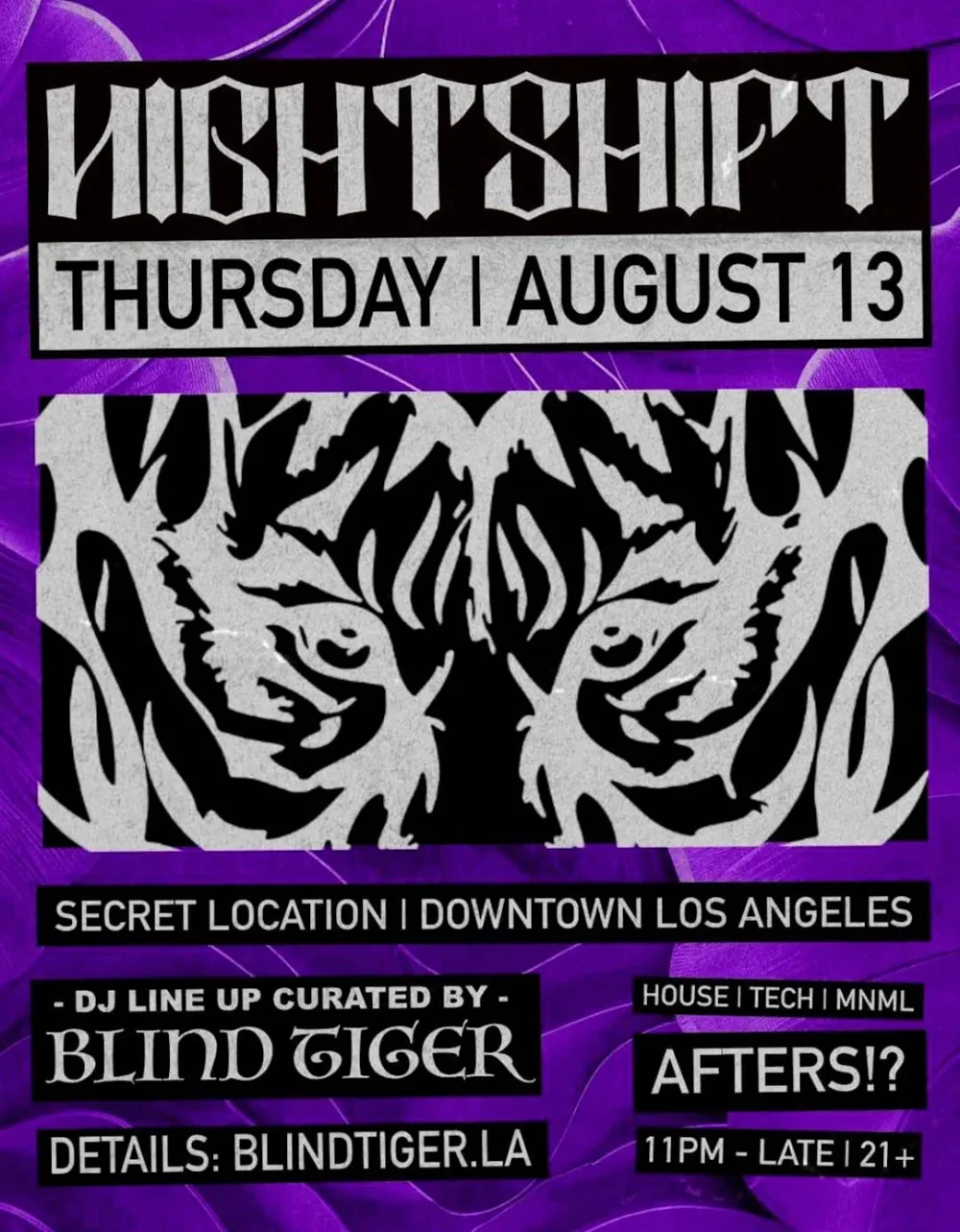 Nightshift After Hours — event flyer