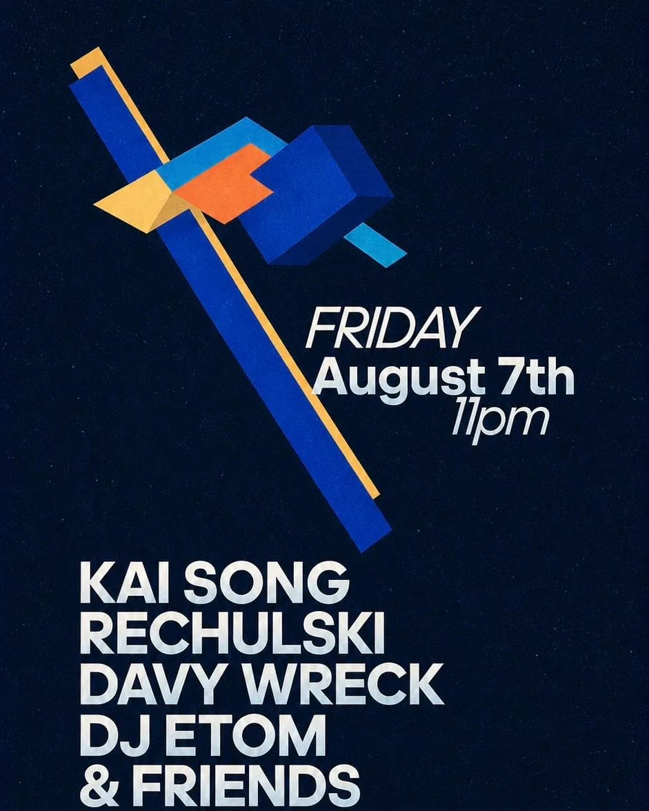 Kai Song, Rechulski, Davy Wreck — event flyer