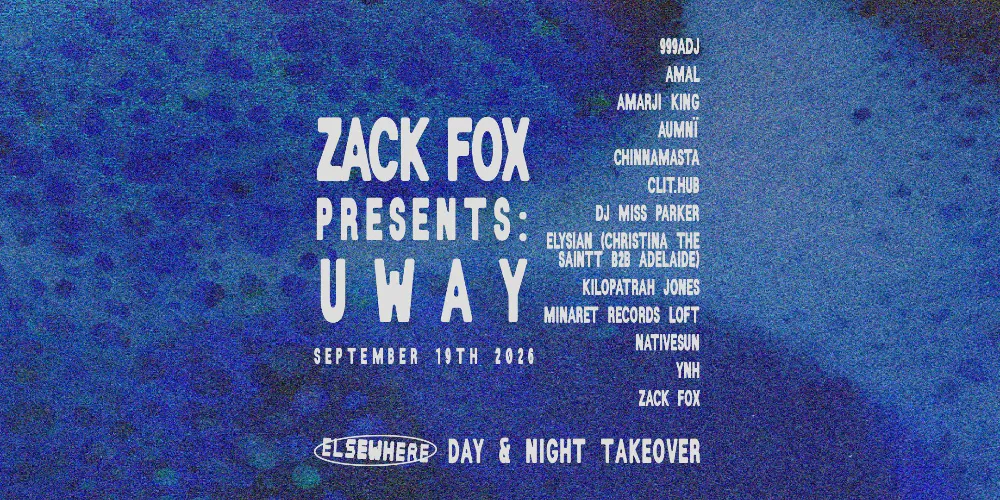 Zack Fox — event flyer