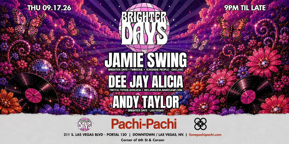 Brighter Days Does Vegas — event flyer