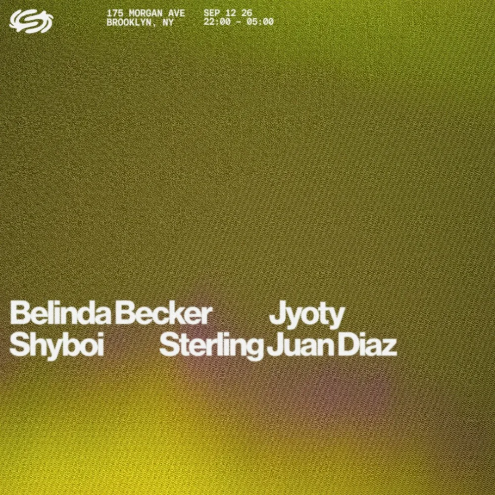 Jyoty, Shyboi, Sterling Juan Diaz, Belinda Becker — event flyer