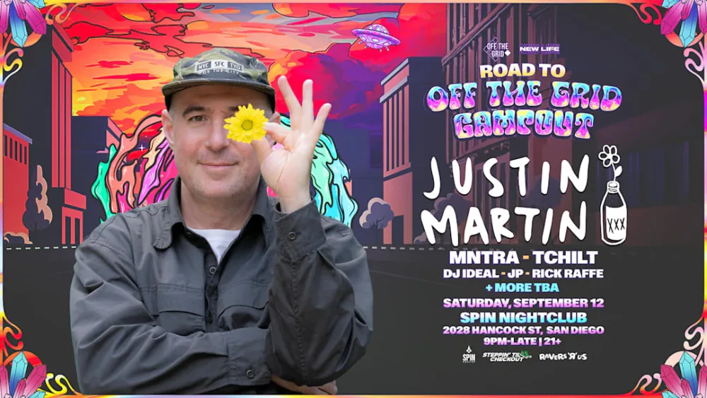 Justin Martin — event flyer