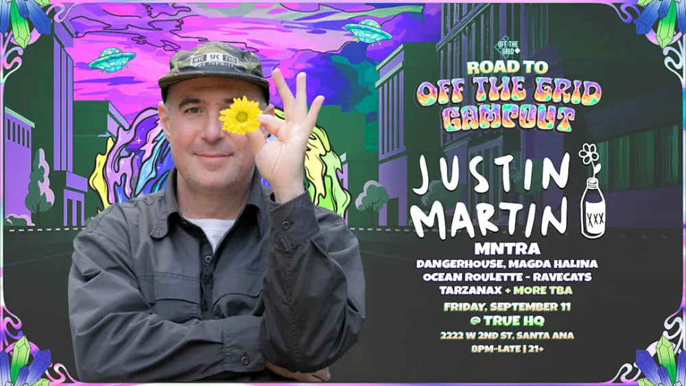 Justin Martin — event flyer