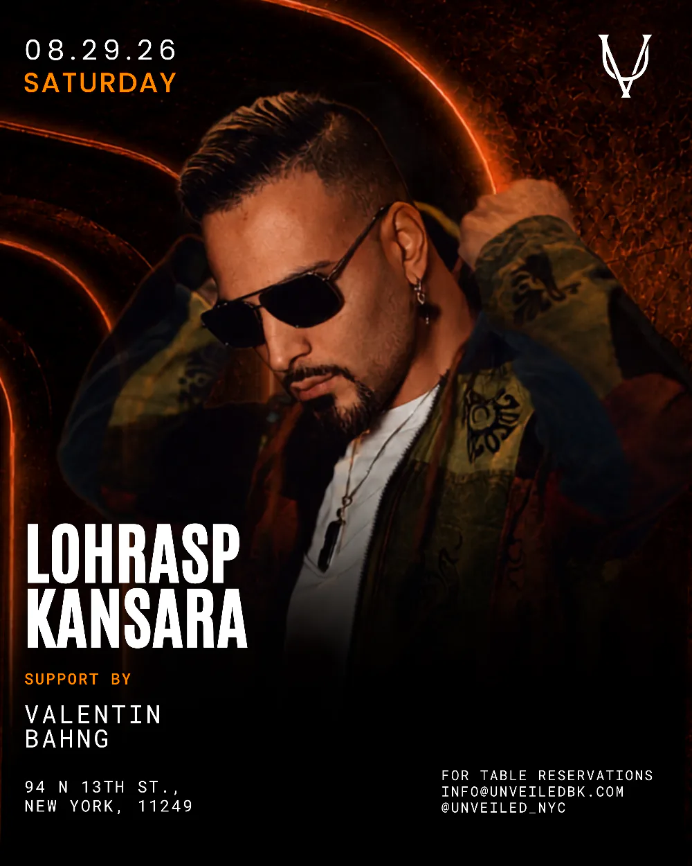 Lohrasp Kansara — event flyer