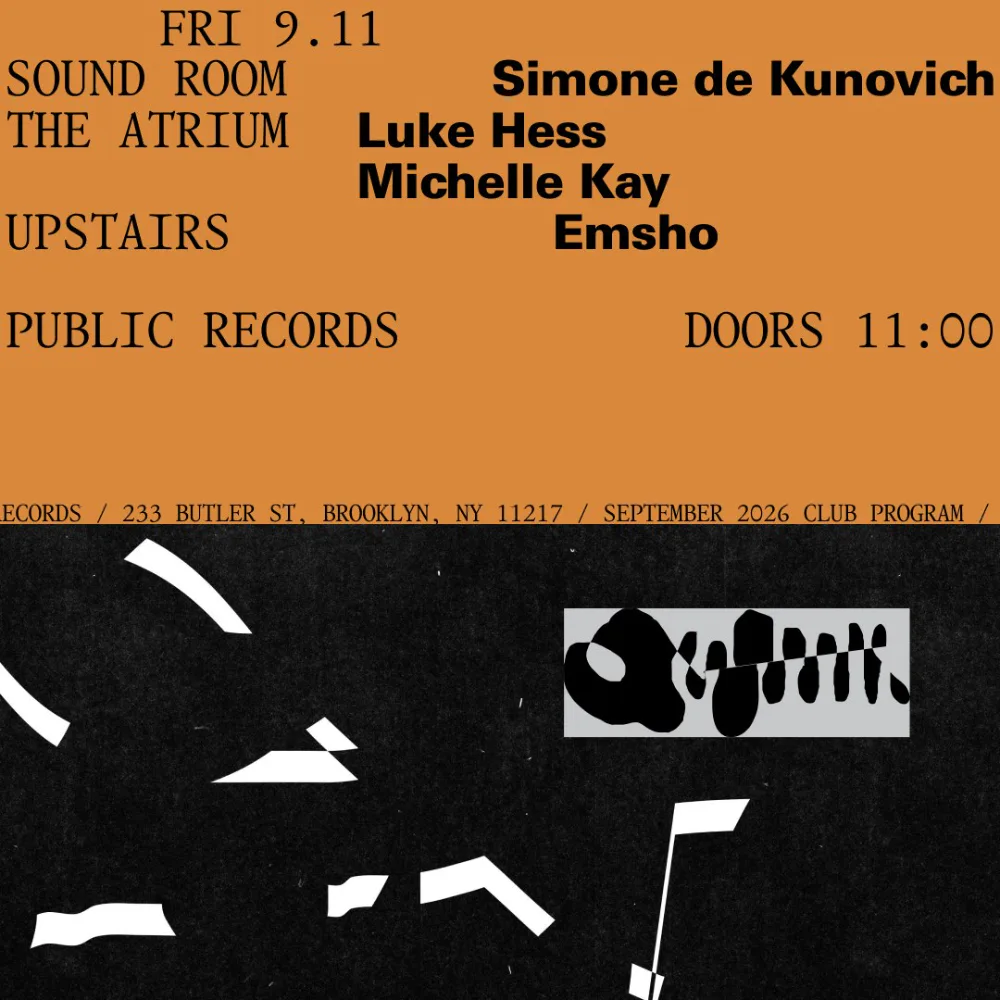 Simone de Kunovich — event flyer