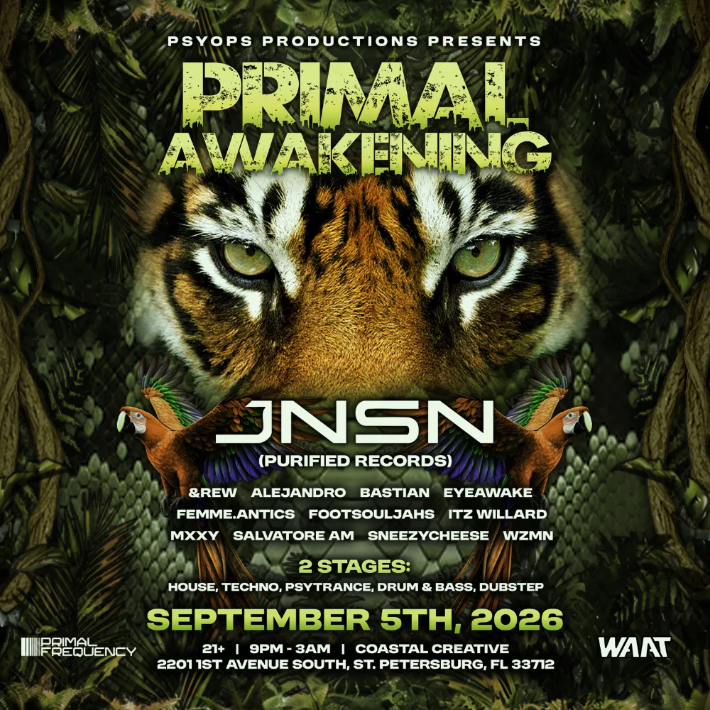 Primal Awakening @ Coastal Creative — event flyer