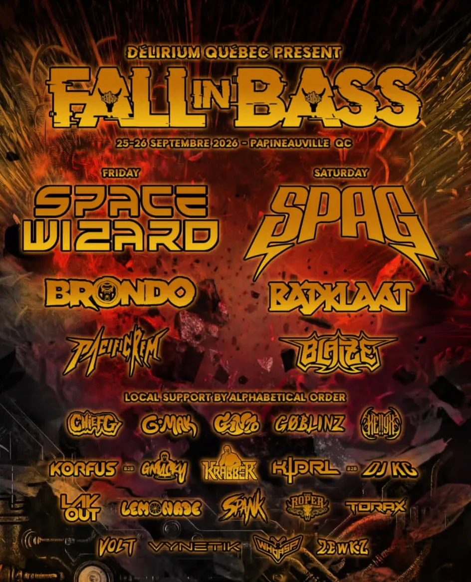 Fall In Bass — event flyer