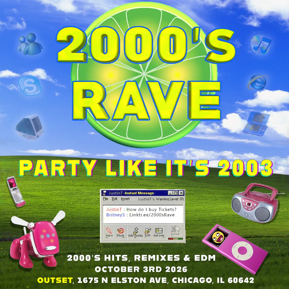 2000s Rave — event flyer