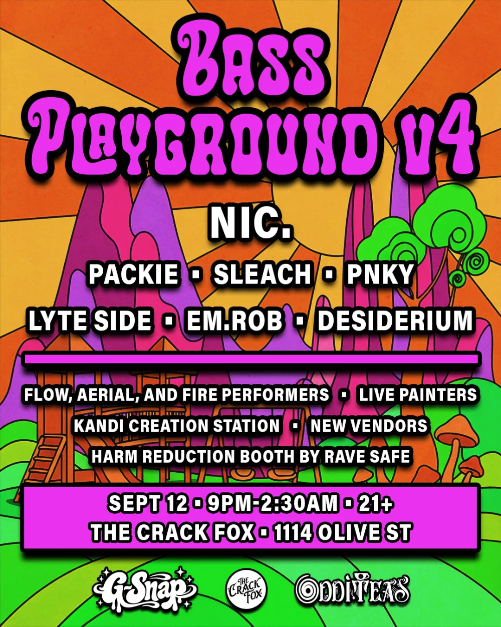 Bass Playground — event flyer