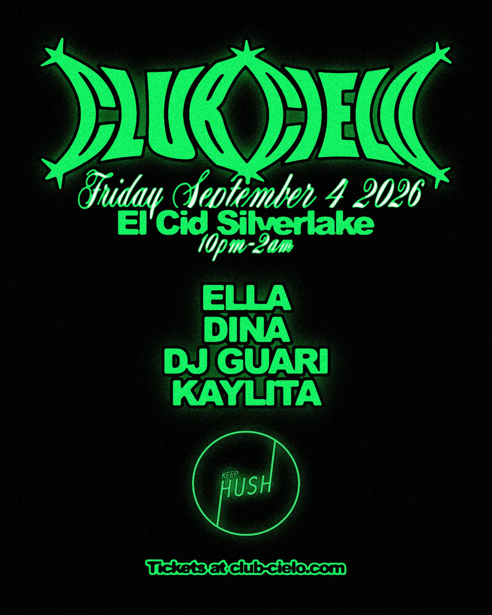 Club Cielo — event flyer