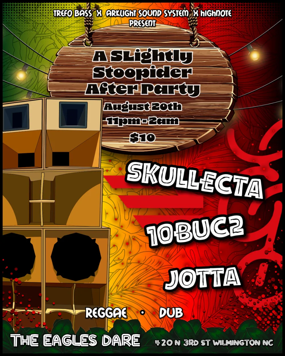 A Slightly Stoopider After Party — event flyer