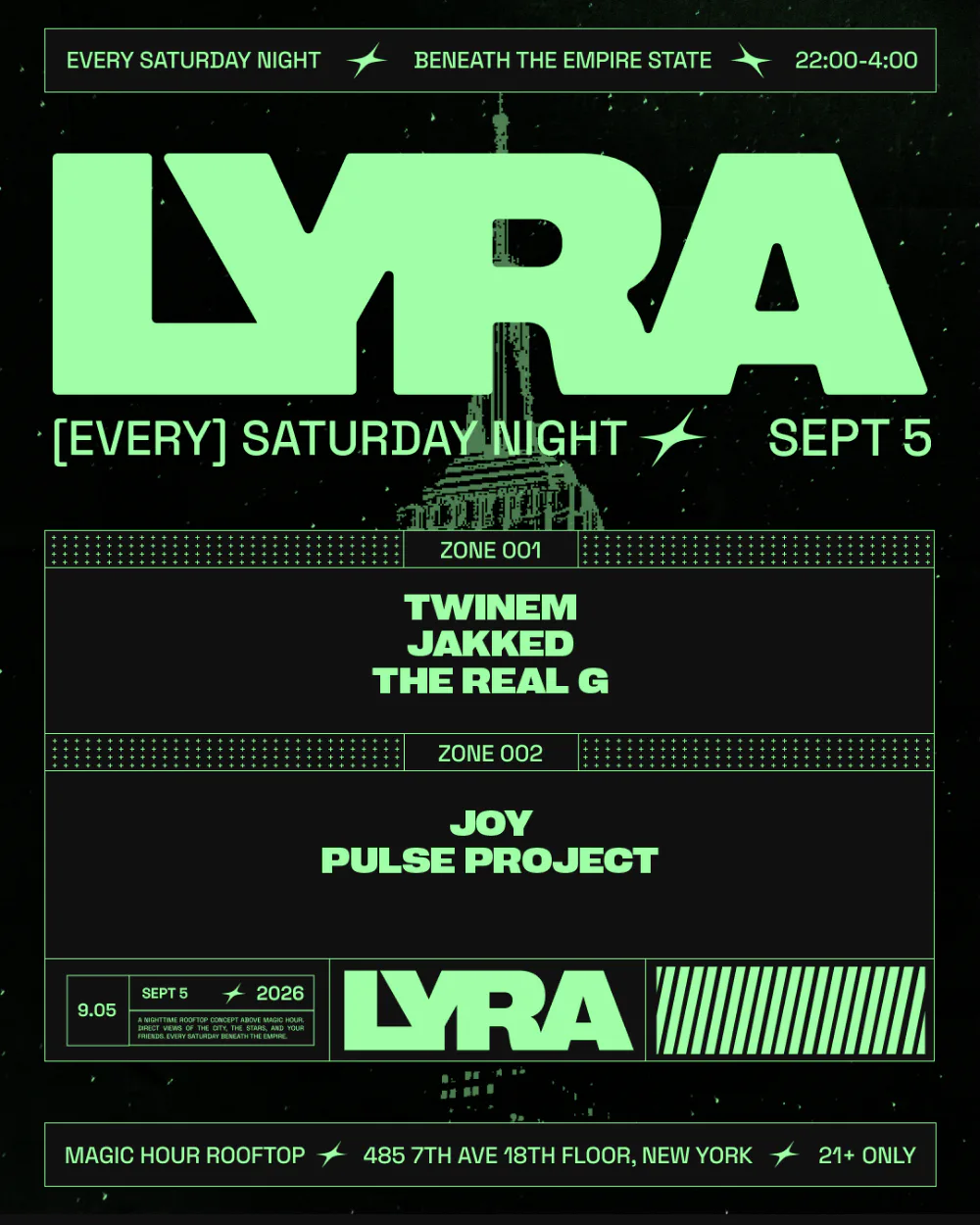 Jakked — event flyer
