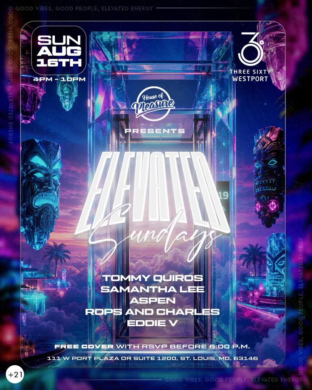 Elevated Sundays — event flyer