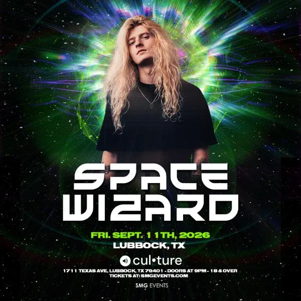 Space Wizard — event flyer