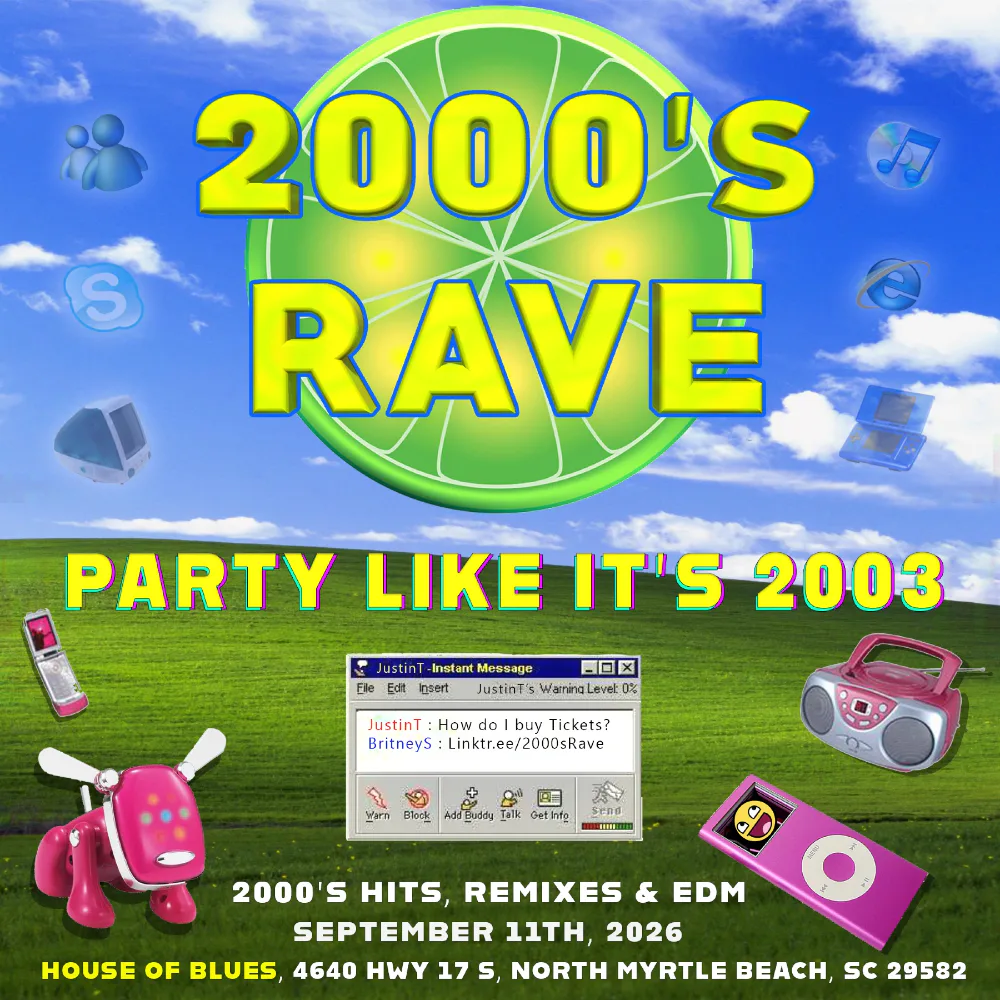 2000s Rave — event flyer