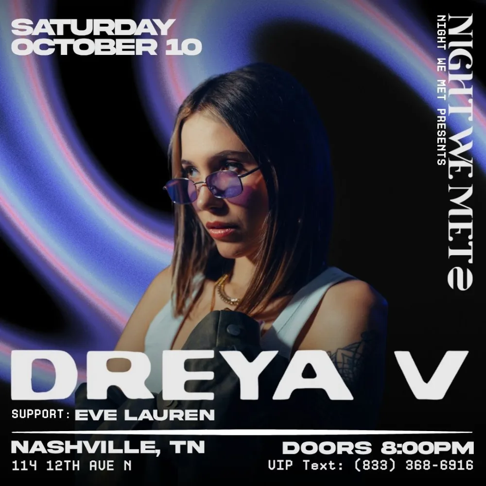 Dreya V — event flyer