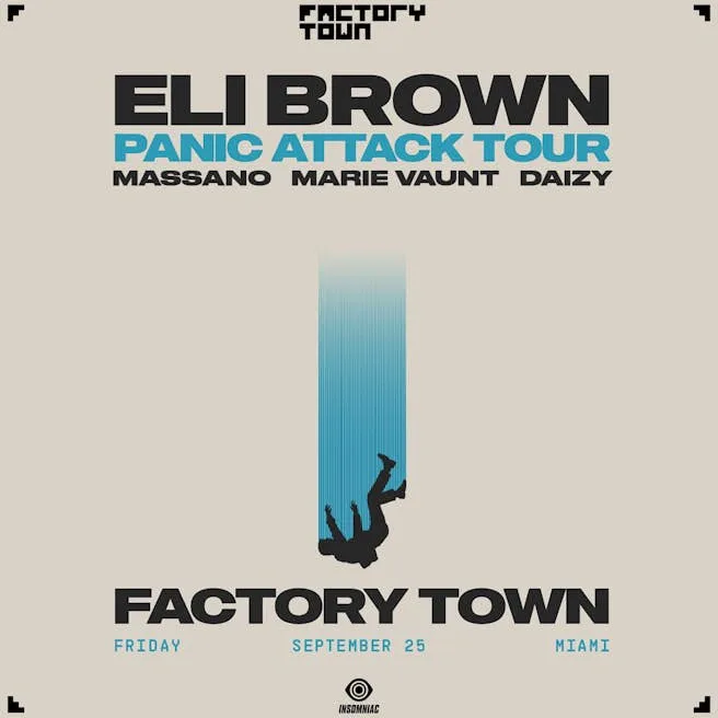 Eli Brown, Massano, Marie Vaunt, Daizy — event flyer