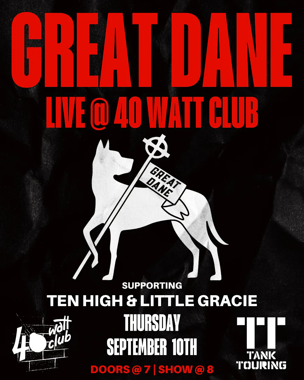 Great Dane — event flyer