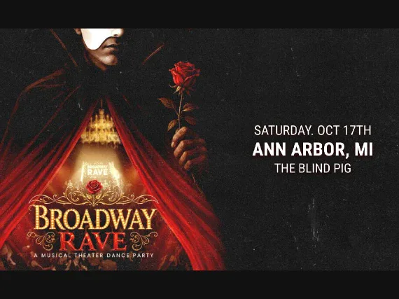 Broadway Rave — event flyer
