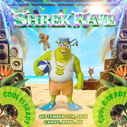 Shrek Rave — event flyer