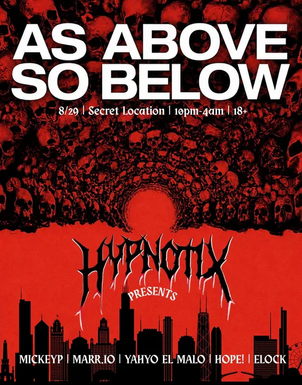 As Above So Below — event flyer