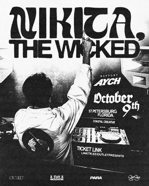 Nikita the Wicked, AYCH — event flyer