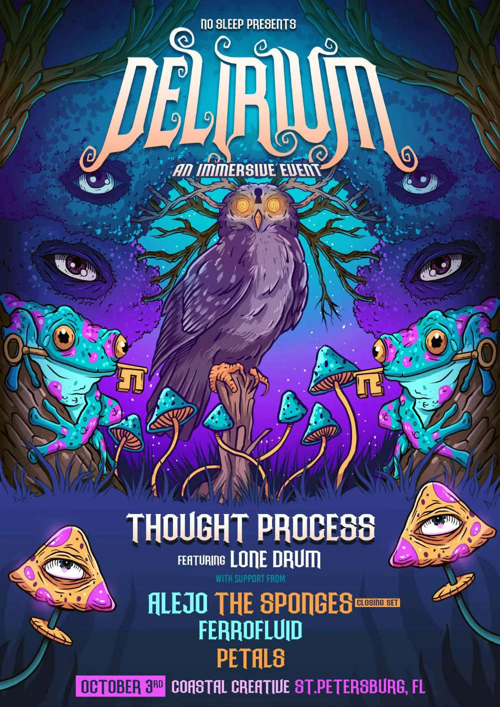 Delirium - An Immersive Experience — event flyer