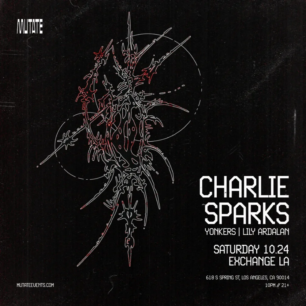 Charlie Sparks — event flyer