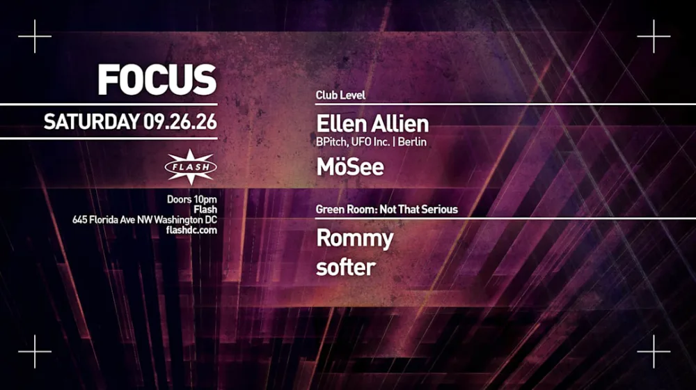 FOCUS — event flyer