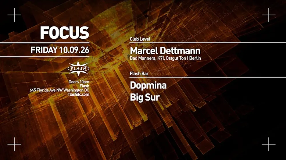 Marcel Dettmann — event flyer