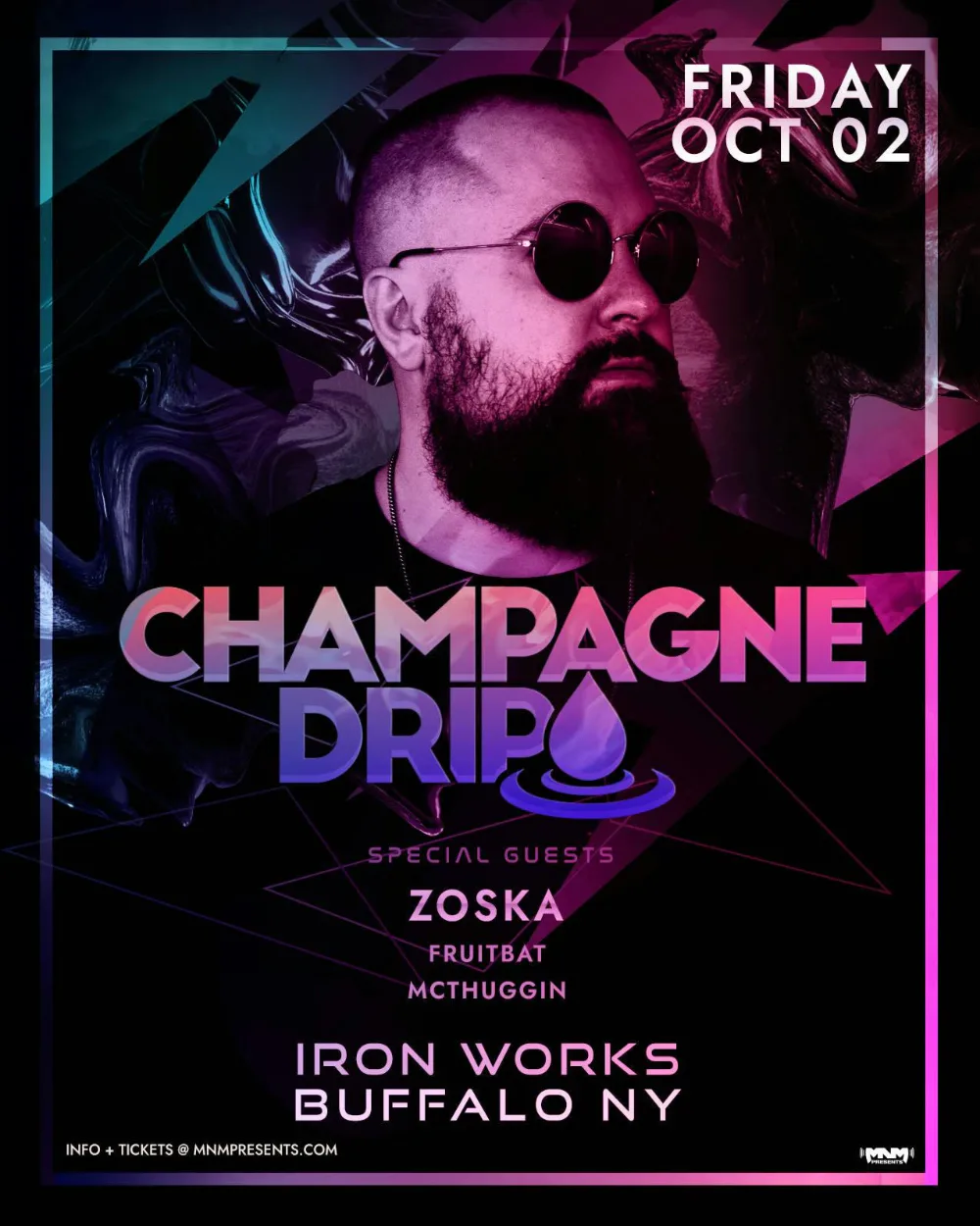 Champagne Drip — event flyer