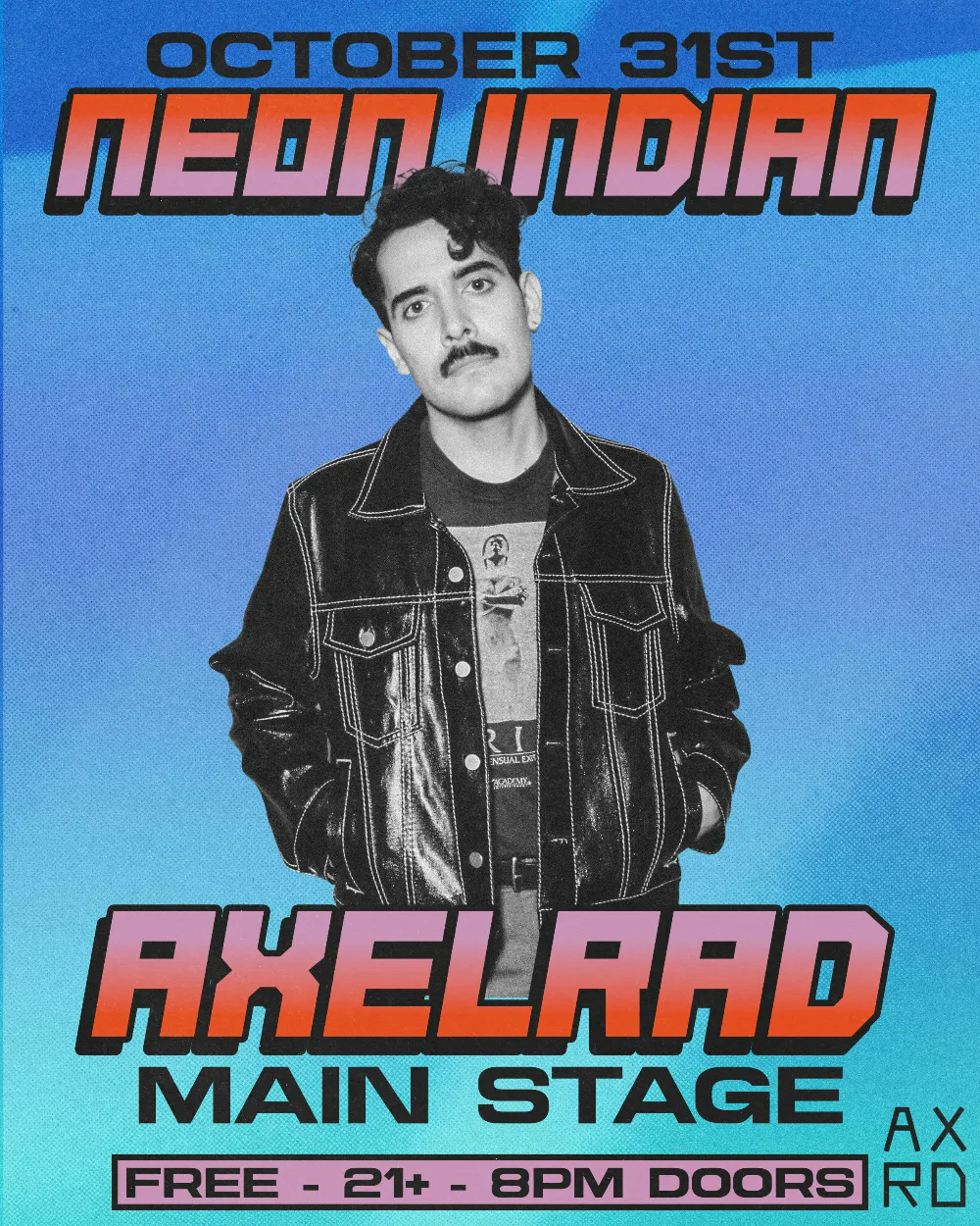 Neon Indian — event flyer