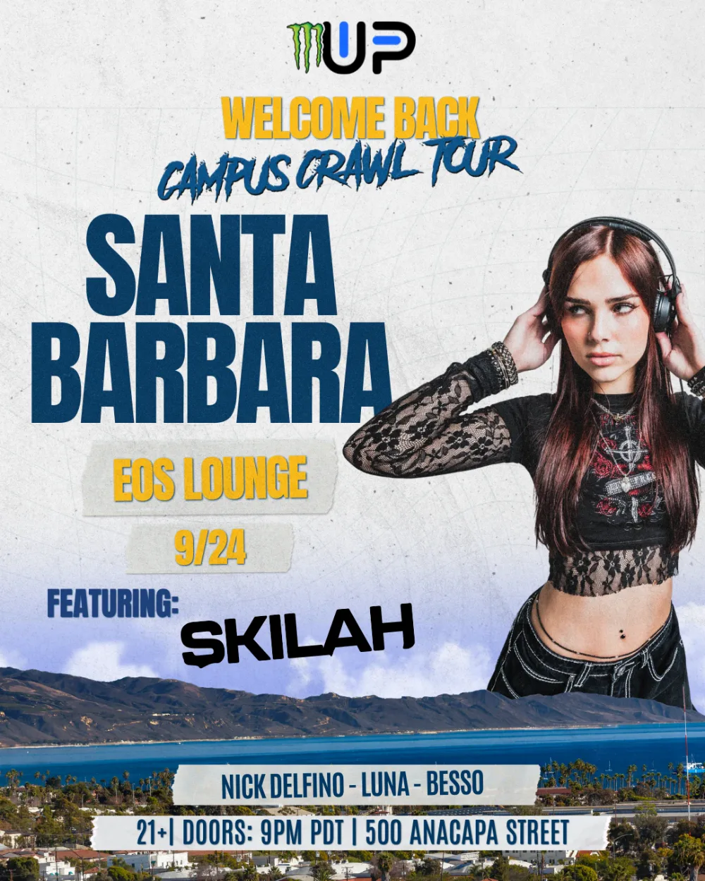 Monster Energy Up & Up Presents — event flyer