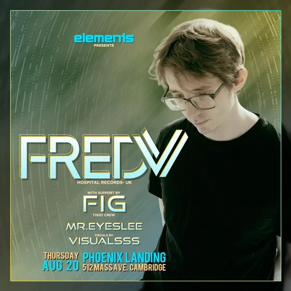 Fred V — event flyer