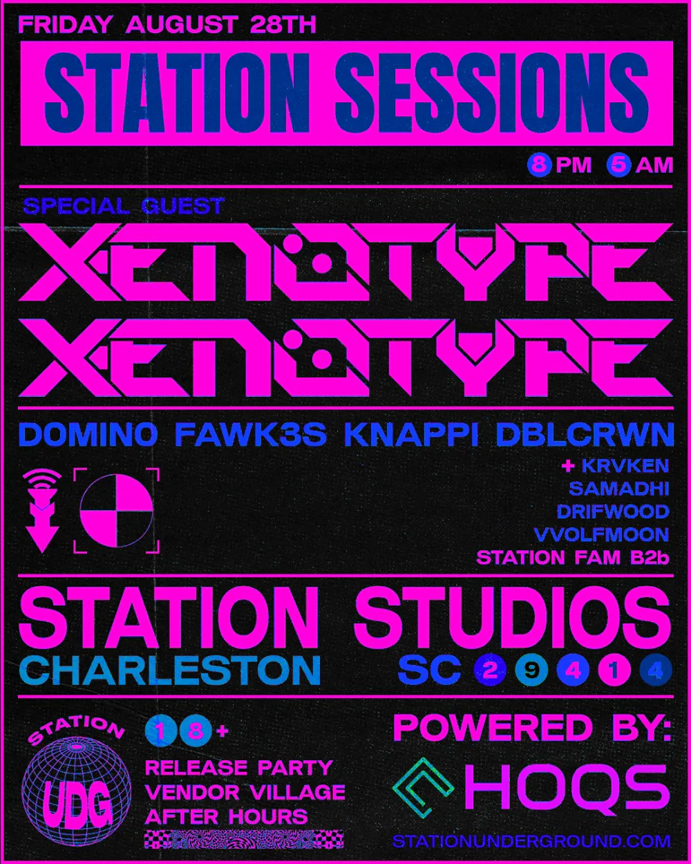 Station Sessions — event flyer