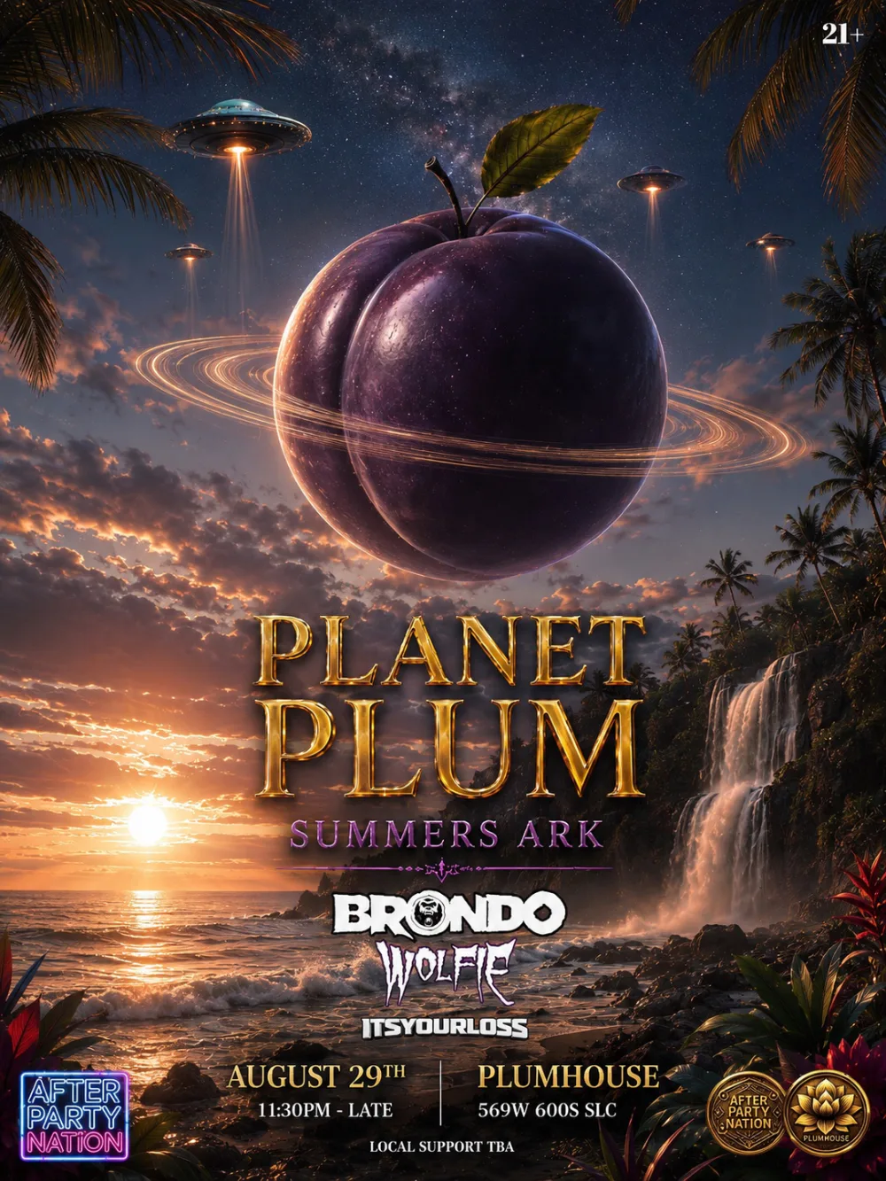 Apn Presents - PLANET PLUM SUMMERS ARK — event flyer