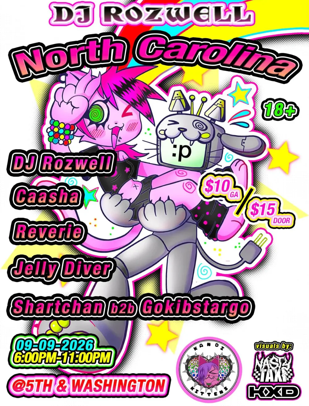 KXD North Carolina — event flyer