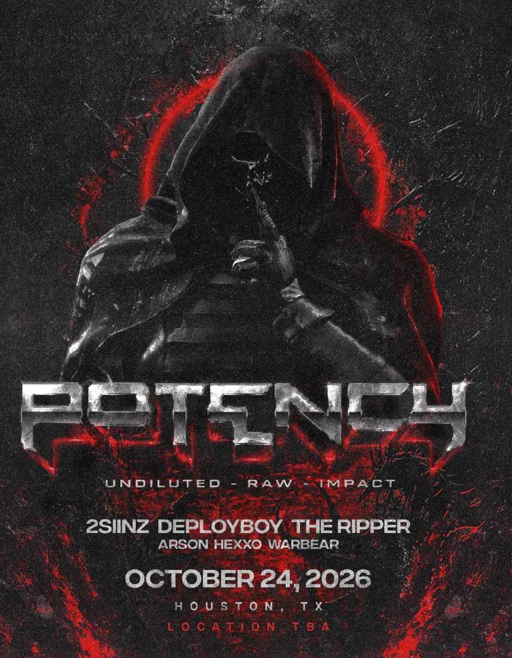 POTENCY — event flyer