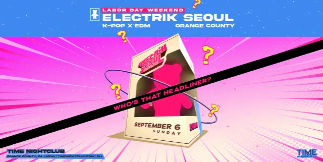 Electrik Seoul - K-Pop x EDM — event flyer