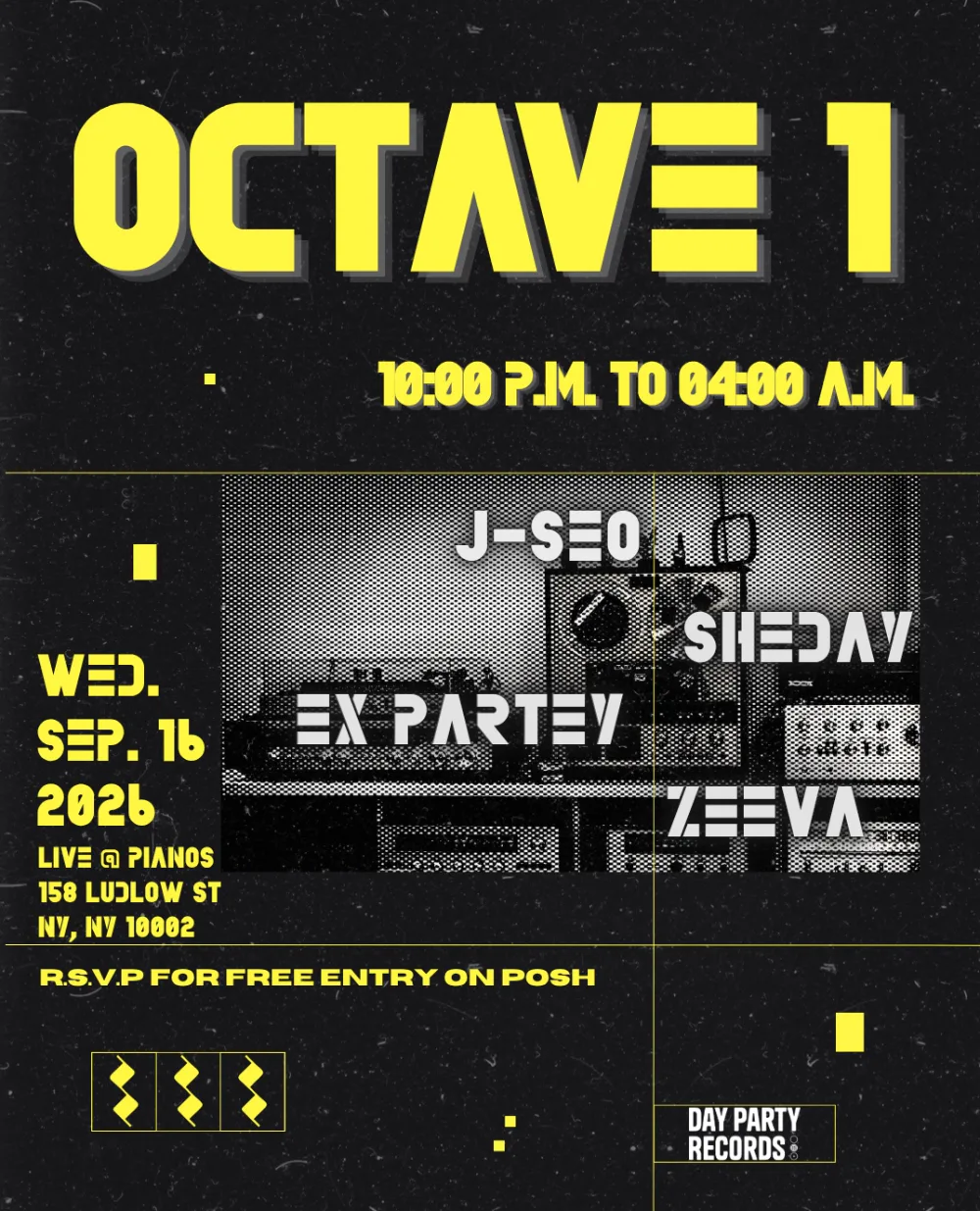 Day Party Records - Octave 1 — event flyer