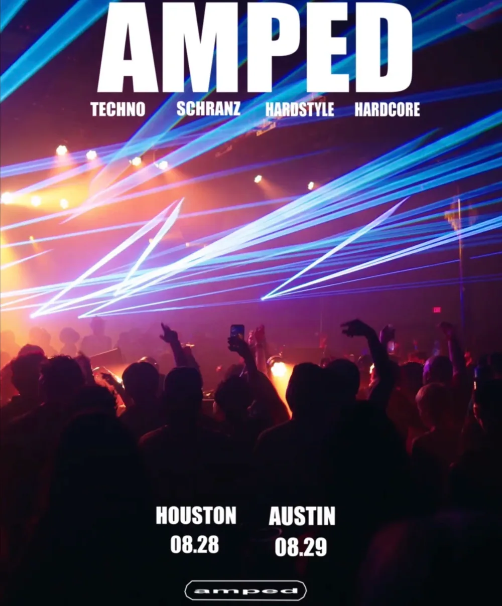 AMPED - RAVE | TECHNO, HARDSTYLE, HARDCORE — event flyer