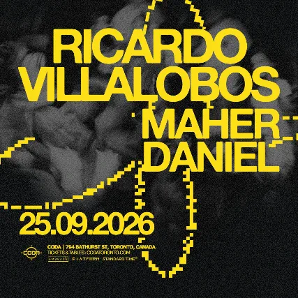 Ricardo Villalobos, Maher Daniel — event flyer