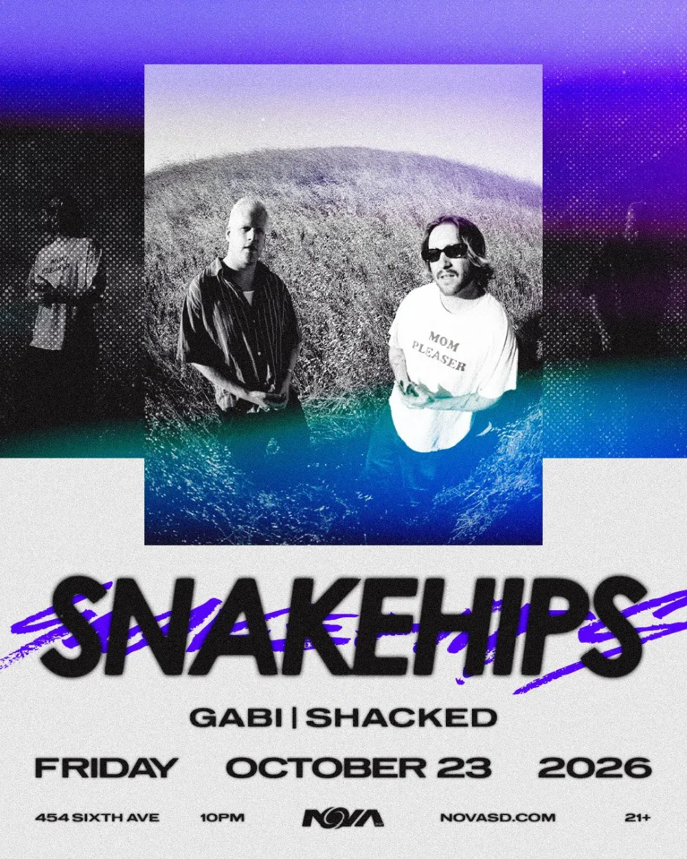 Snakehips — event flyer