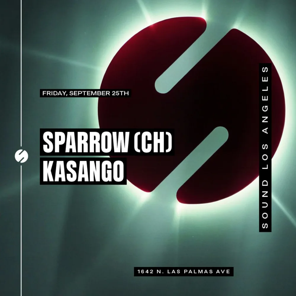 Sparrow, Kasango — event flyer