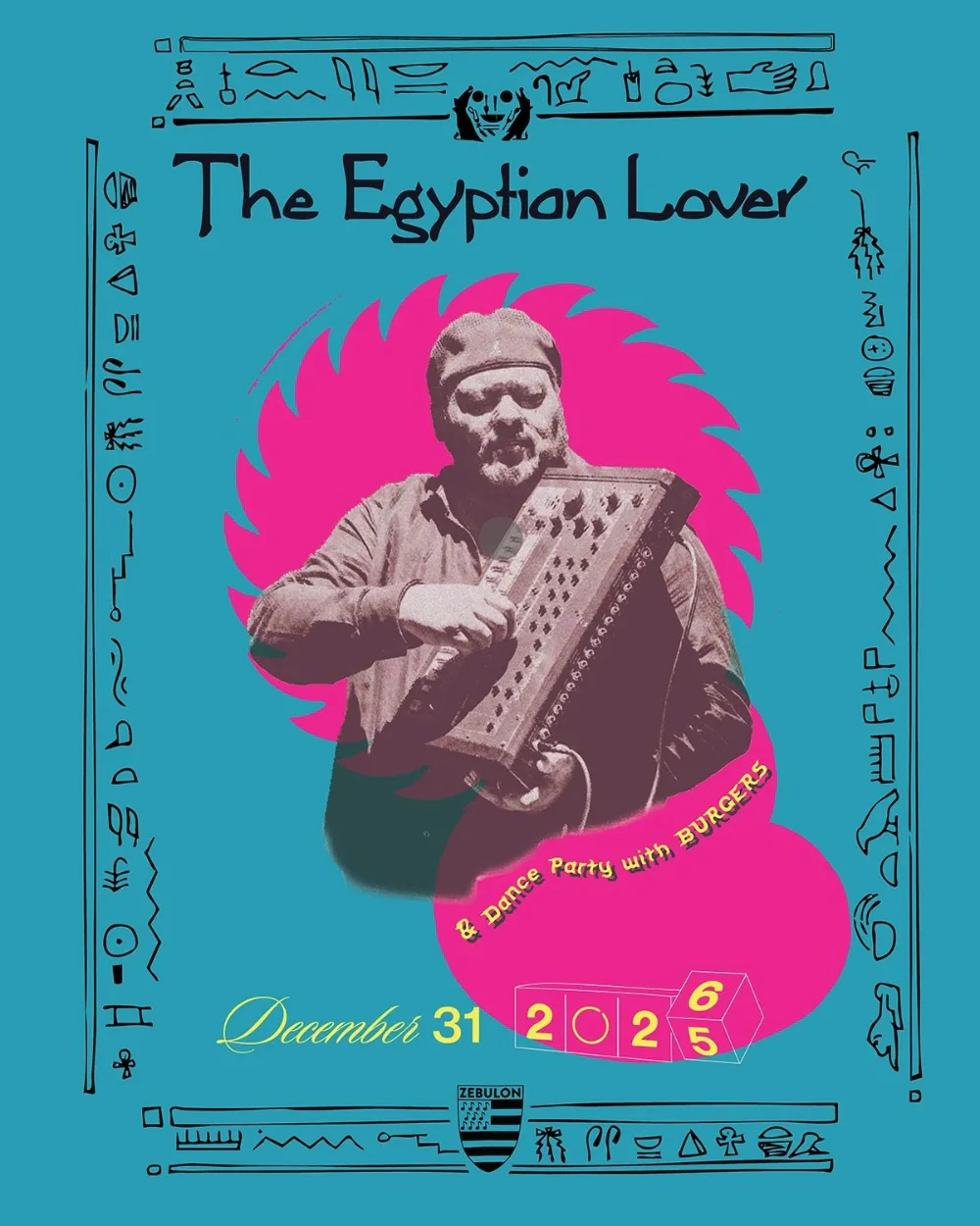 The Egyptian Lover — event flyer