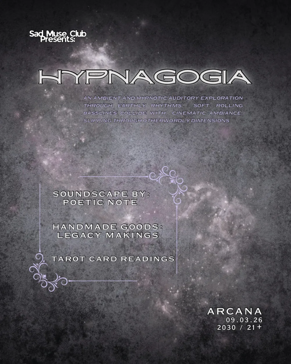Hypnagogia — event flyer